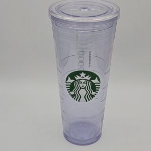 Starbucks venti 24 oz double wall clear tumbler